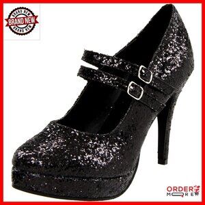 Women's Size 10 Mary Jane Pumps with Heel for Boudoir or Performance